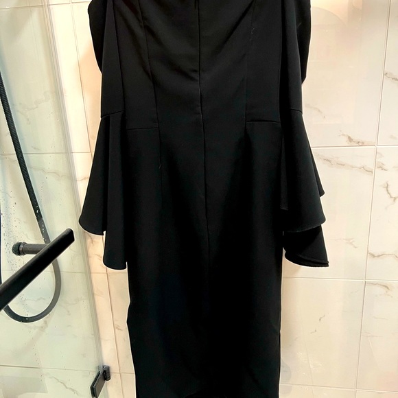 Milly black dress off shoulders, hardly worn, Size 2 - Picture 5 of 9